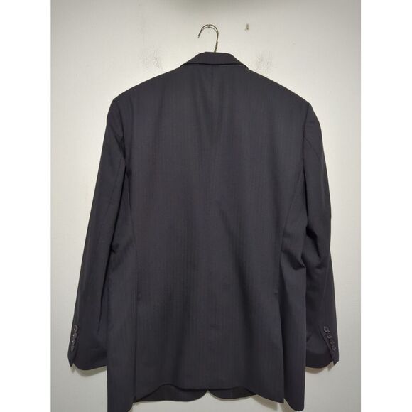 Hugo Boss Mens Pasini 2 Movie 2 Button Blazer Black Double‎ Vented Size 42R - Picture 7 of 13